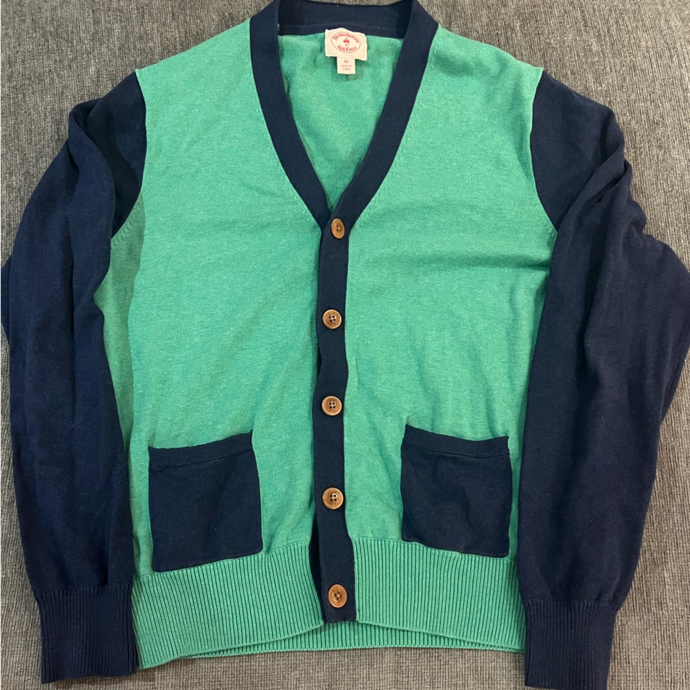 Mens Brooks Brothers Cardigan Sweater, Size Medium